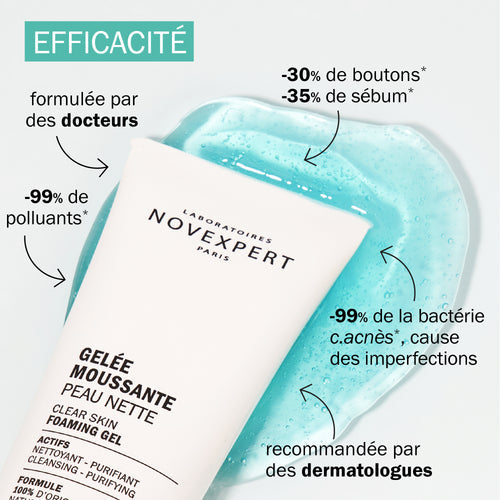 Gelée moussante peau nette - Novexpert lab